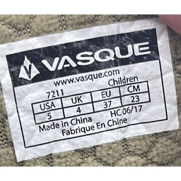 Vasque Coldspark Ultradry 7211 Black Brown Insulated Hiking Boots Kids Size 5 - Picture 8 of 9